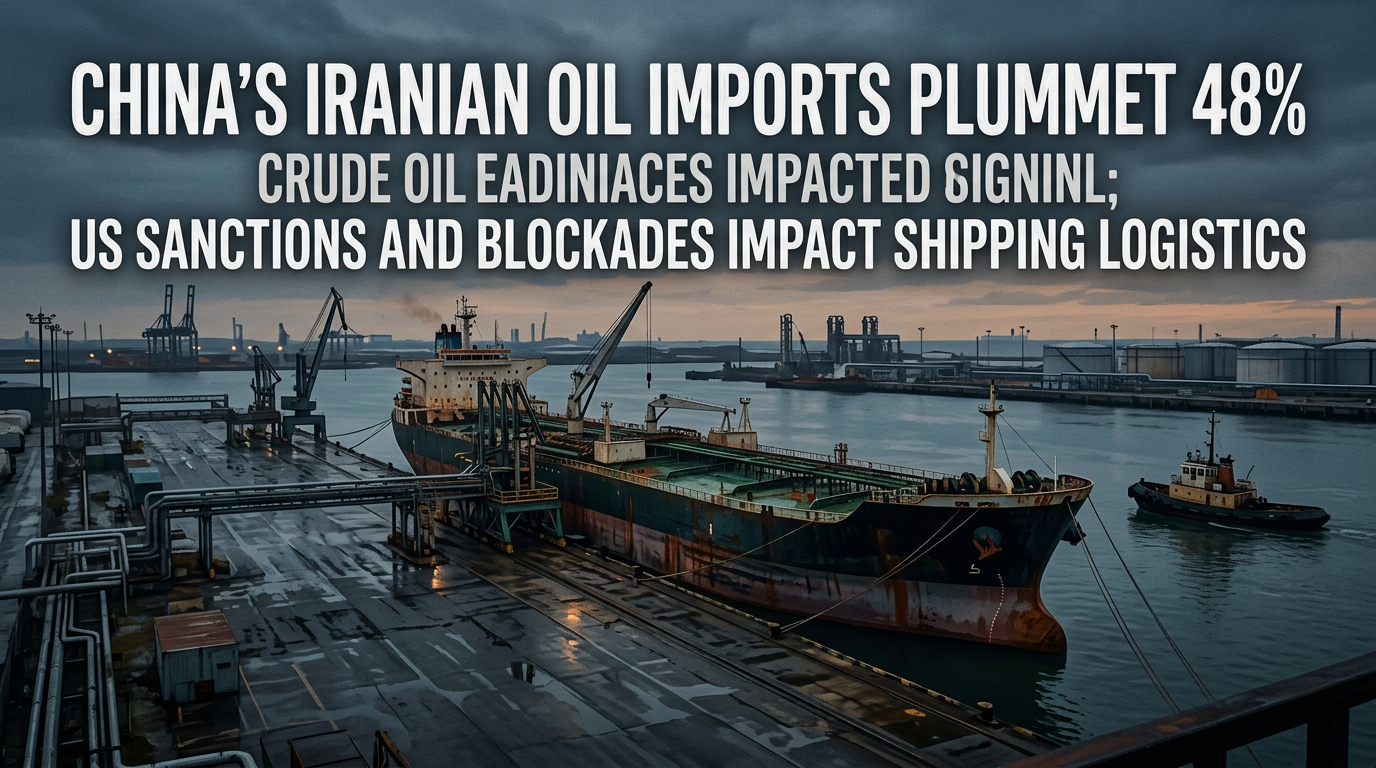China's Iranian Oil Imports Plummet 48% as US Sanctions and Blockades Bite