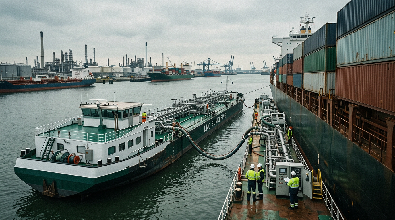 EC approves CMA CGM and TotalEnergies’ ARA-based LNG bunkering JV